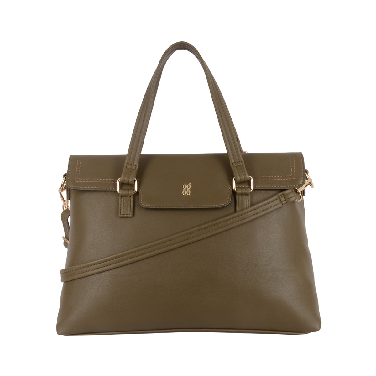 Dim Green Large Satchel Bag