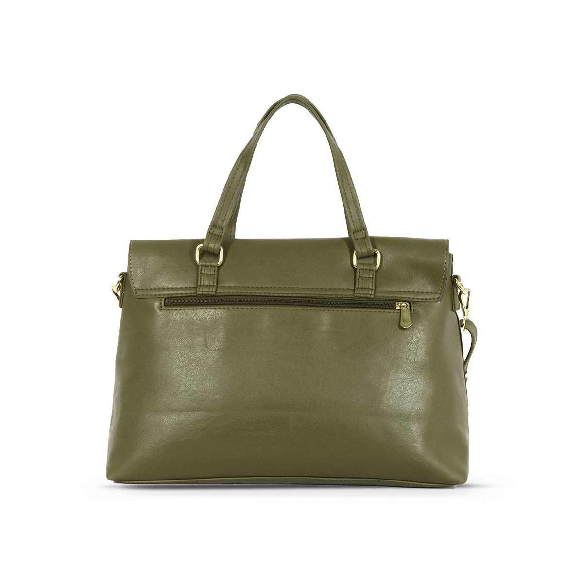 Dim Green Large Satchel Bag