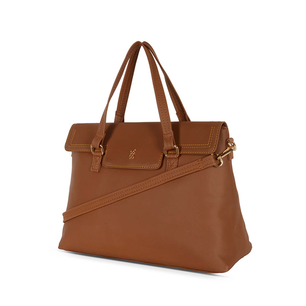 Dim M Tan Large Satchel Bags