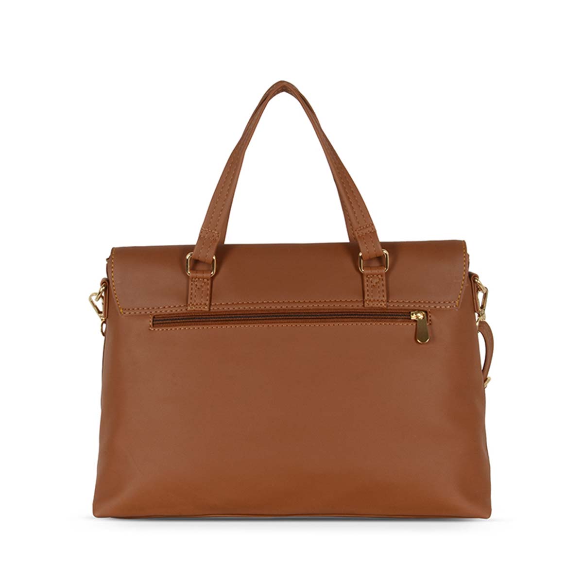 Dim M Tan Large Satchel Bags