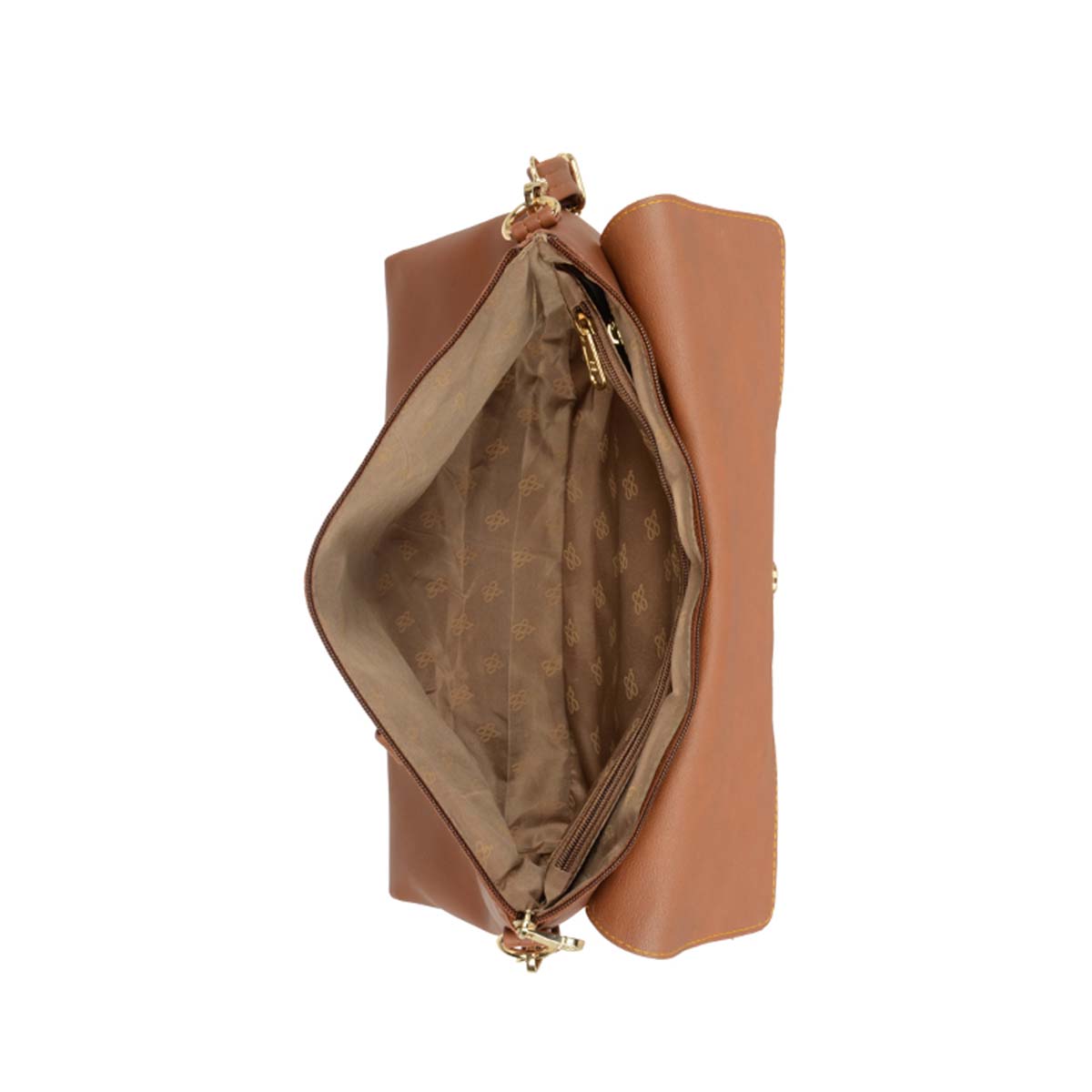 Dim M Tan Large Satchel Bags