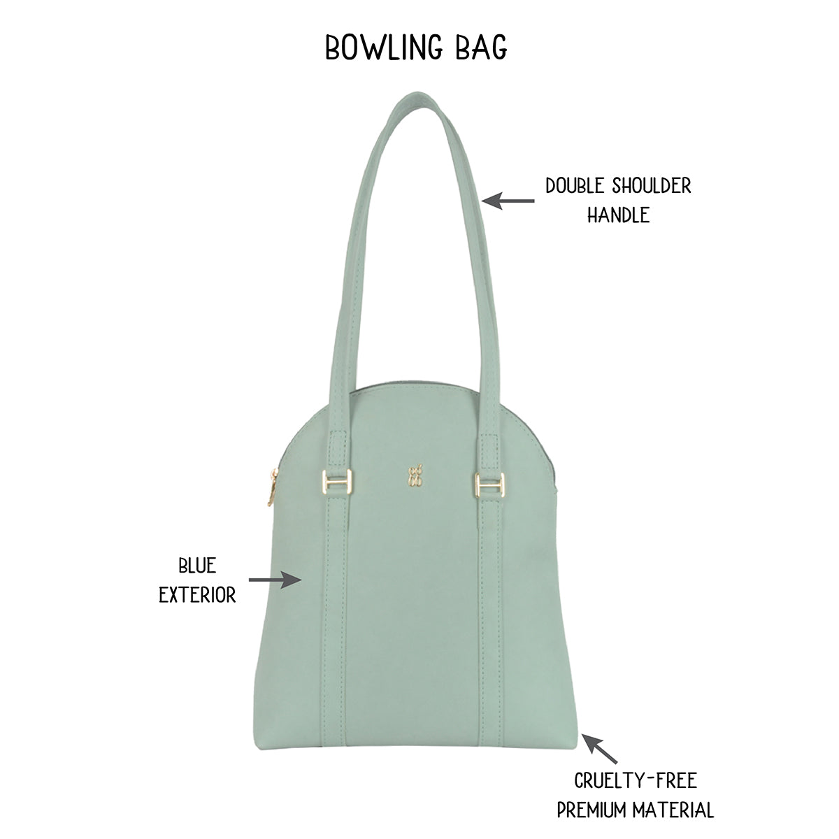 Dinise Blue Medium Bowling Bags