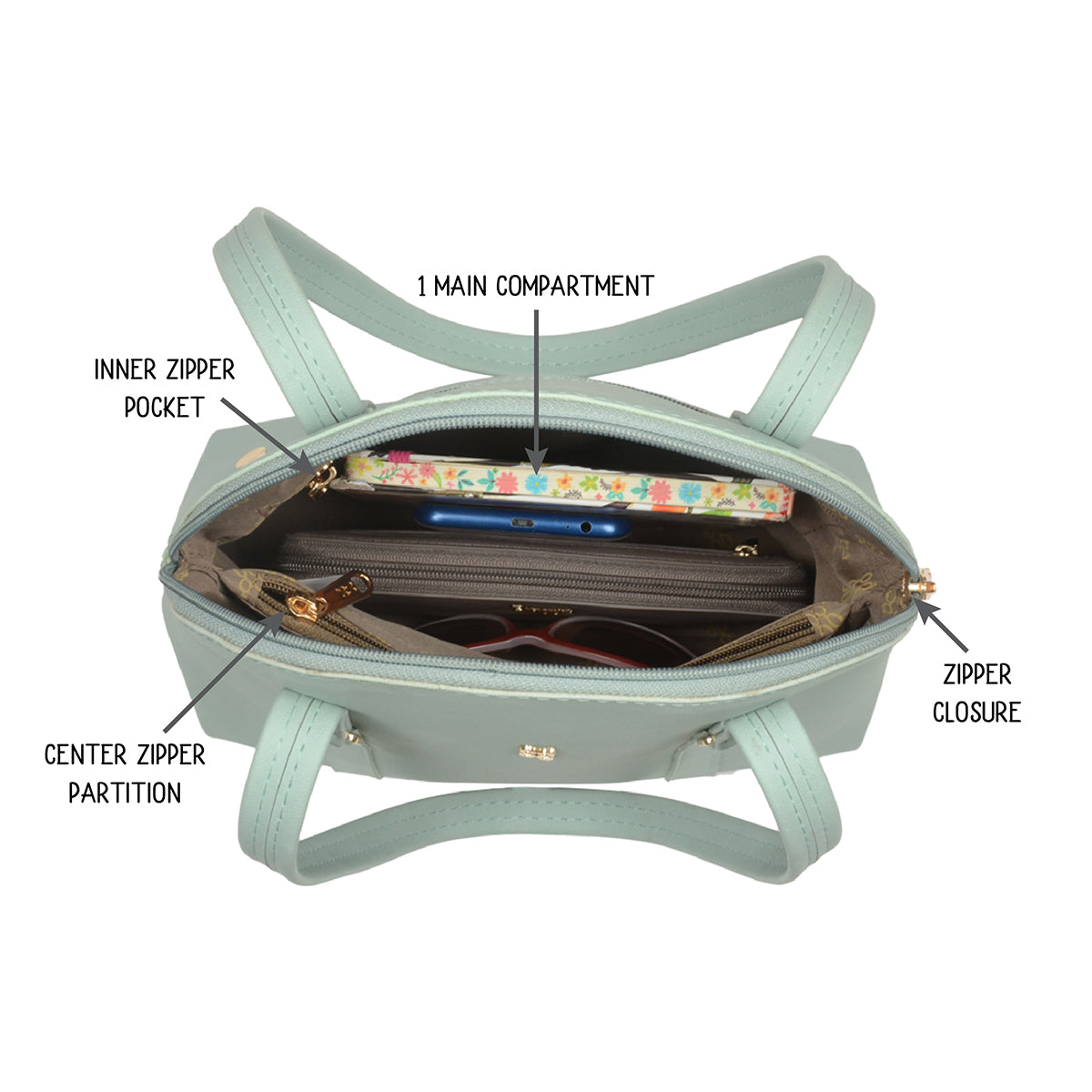 Dinise Blue Medium Bowling Bags