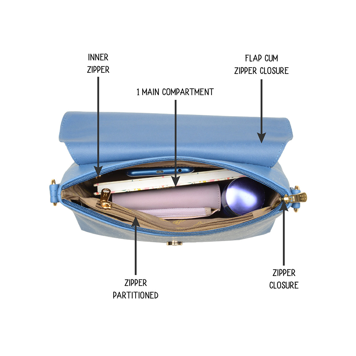 Dvde Blue Small Tote Bag