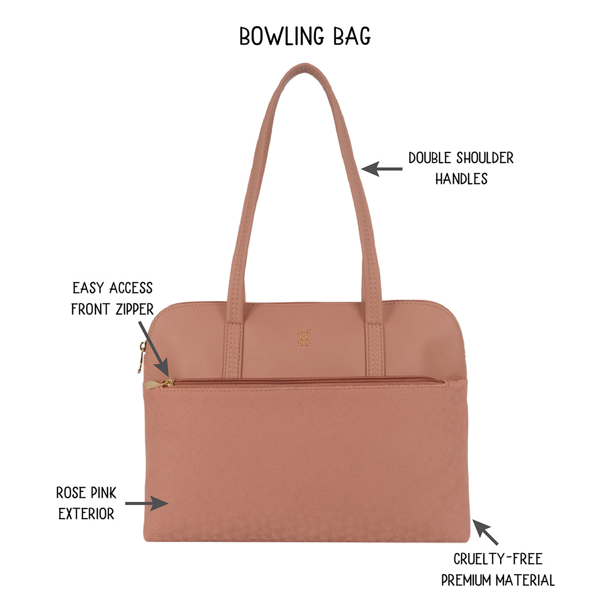 Elem Pink Medium Bowling Bags