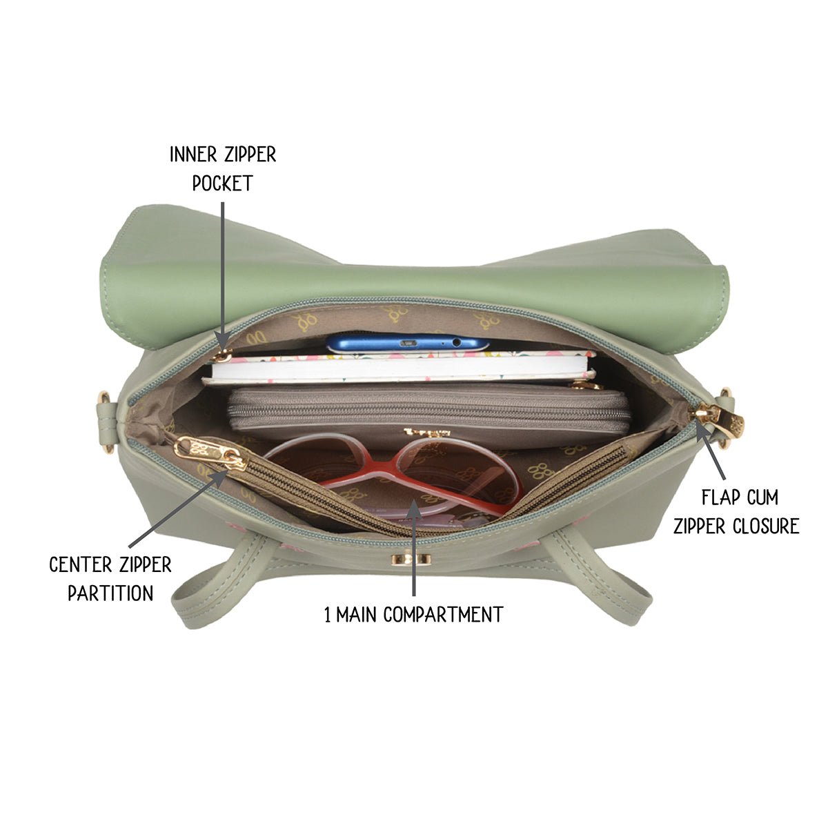 Elliot Green Small Satchel Bags