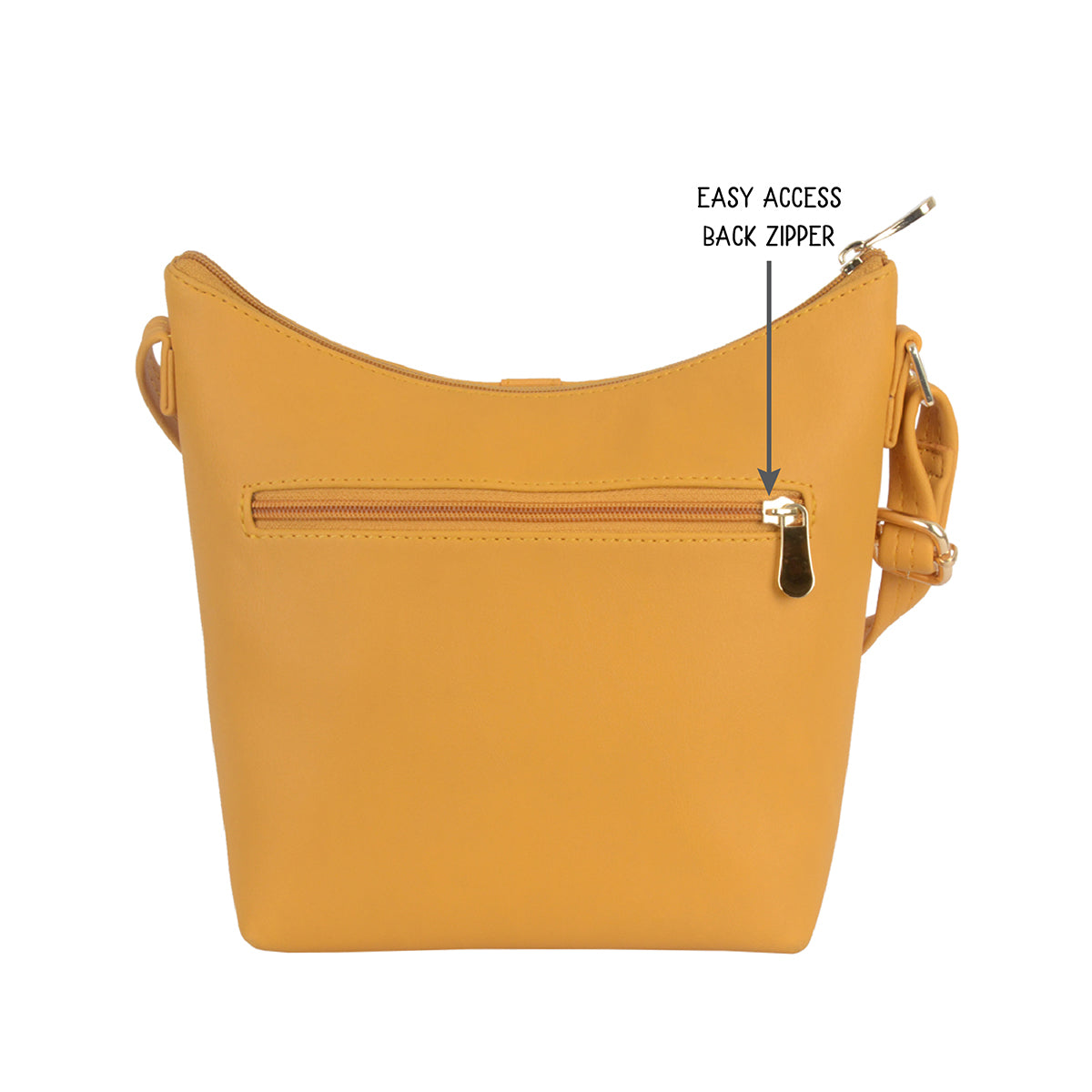 Fezco Yellow Small Hobo Bags