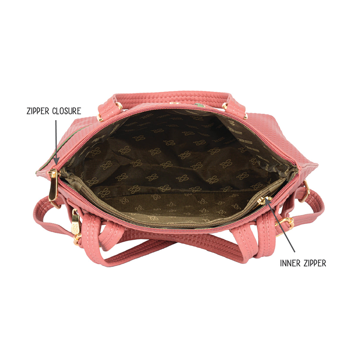 Foliet Rose Wood Medium Backpack Bag