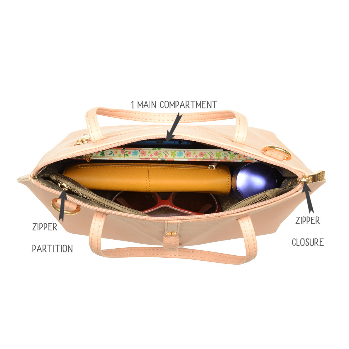 Foster Pink Medium Tote Bag