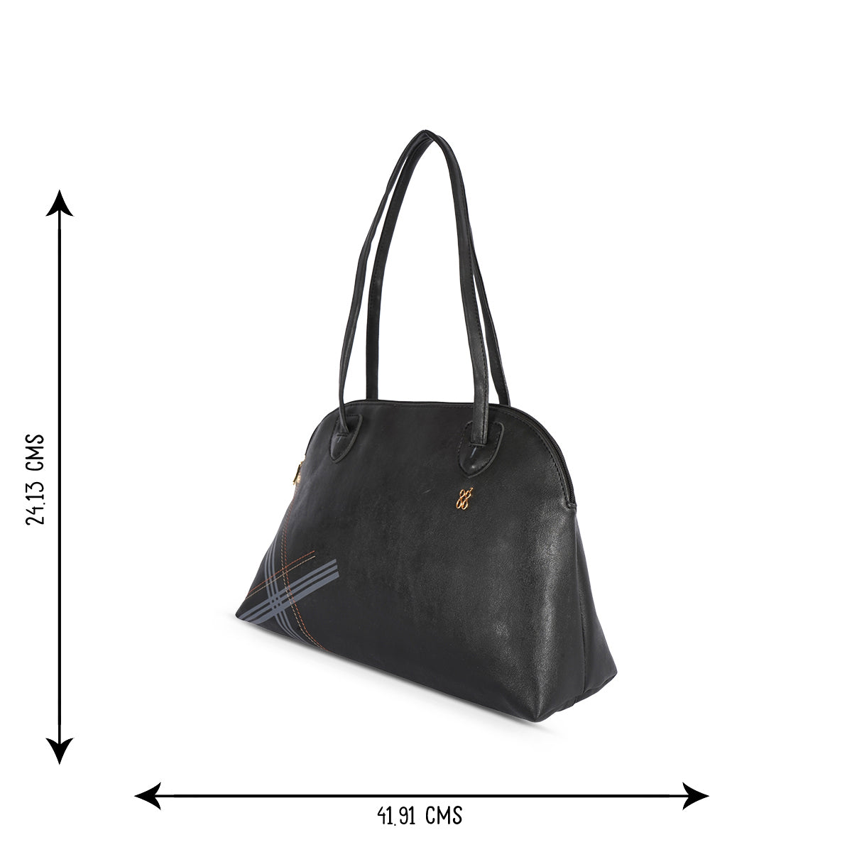 Inspect Black Medium Shoulder Bag
