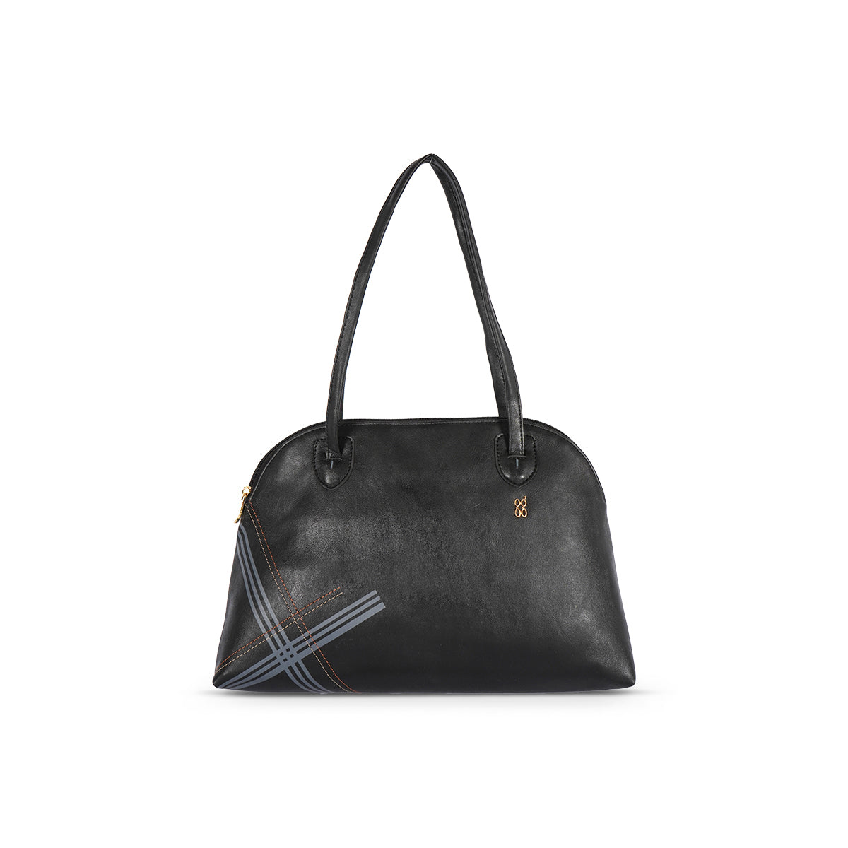 Inspect Black Medium Shoulder Bag