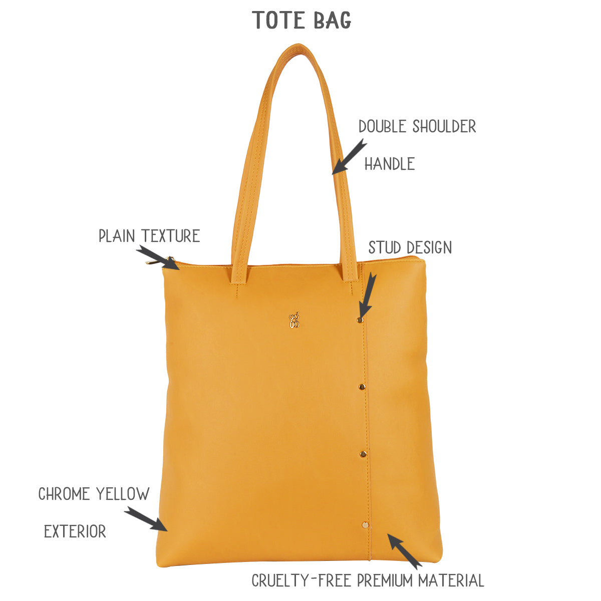 Jack 3T5 Yellow Large Tote Bags