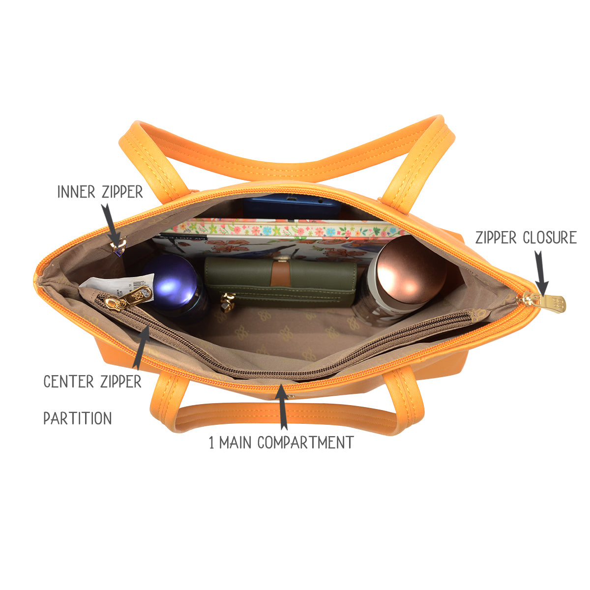 Jack 3T5 Yellow Large Tote Bags