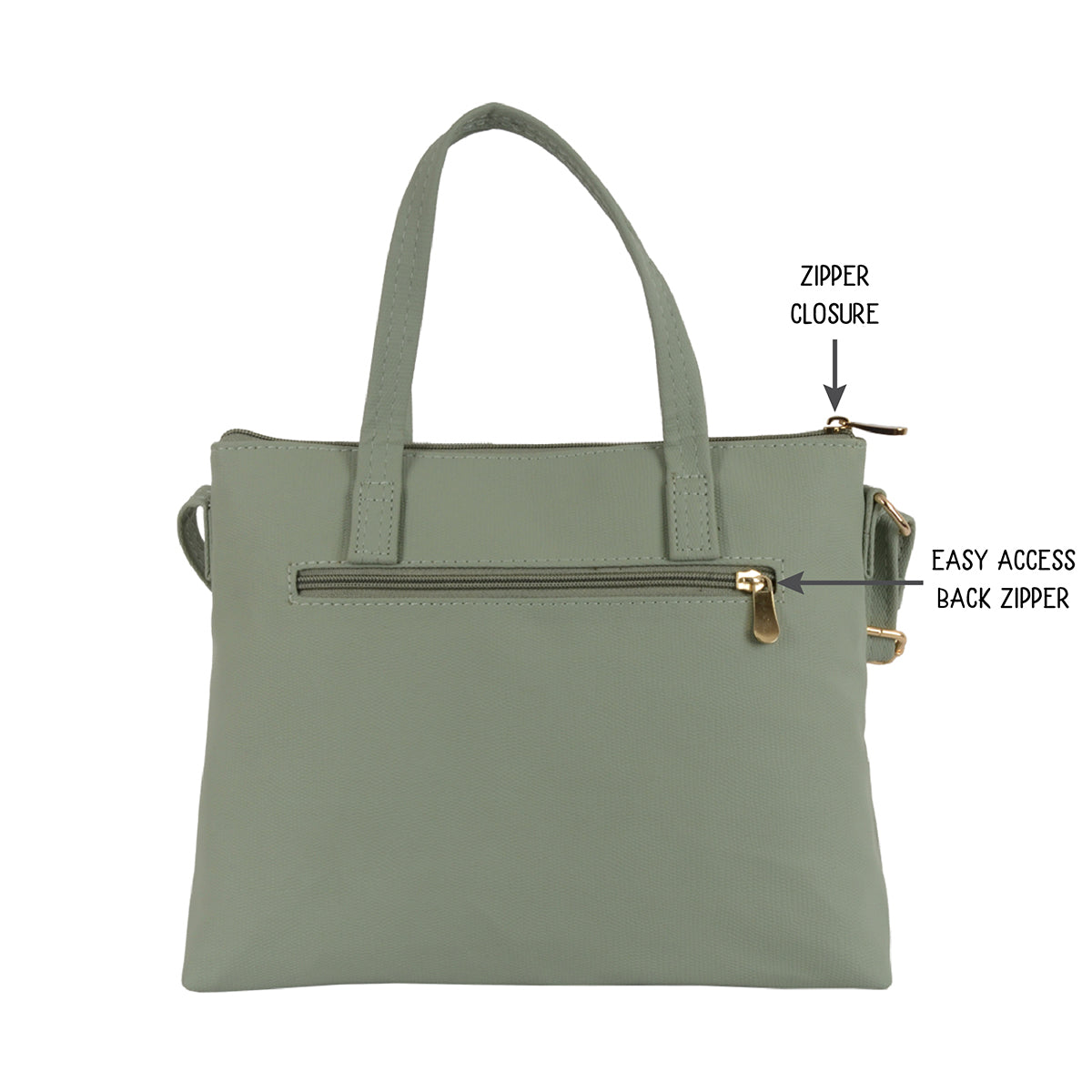 Jenett Green Medium Satchel Bags