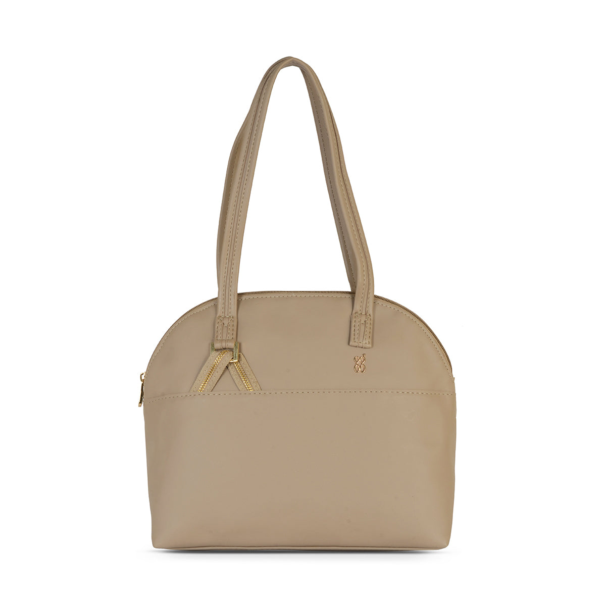 Jointy Beige Medium Bowling Bag