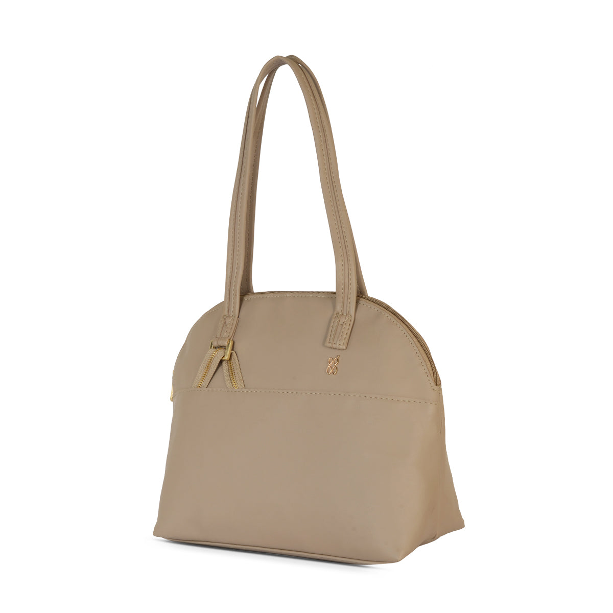 Jointy Beige Medium Bowling Bag