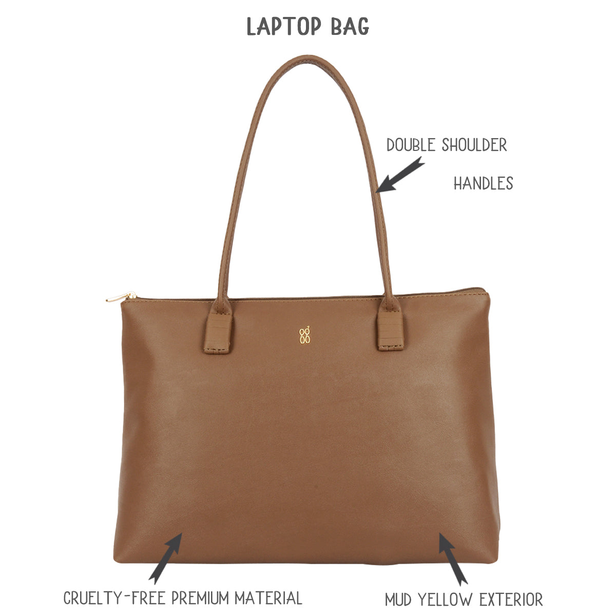 Kap Brown Large Laptop Tote Bags
