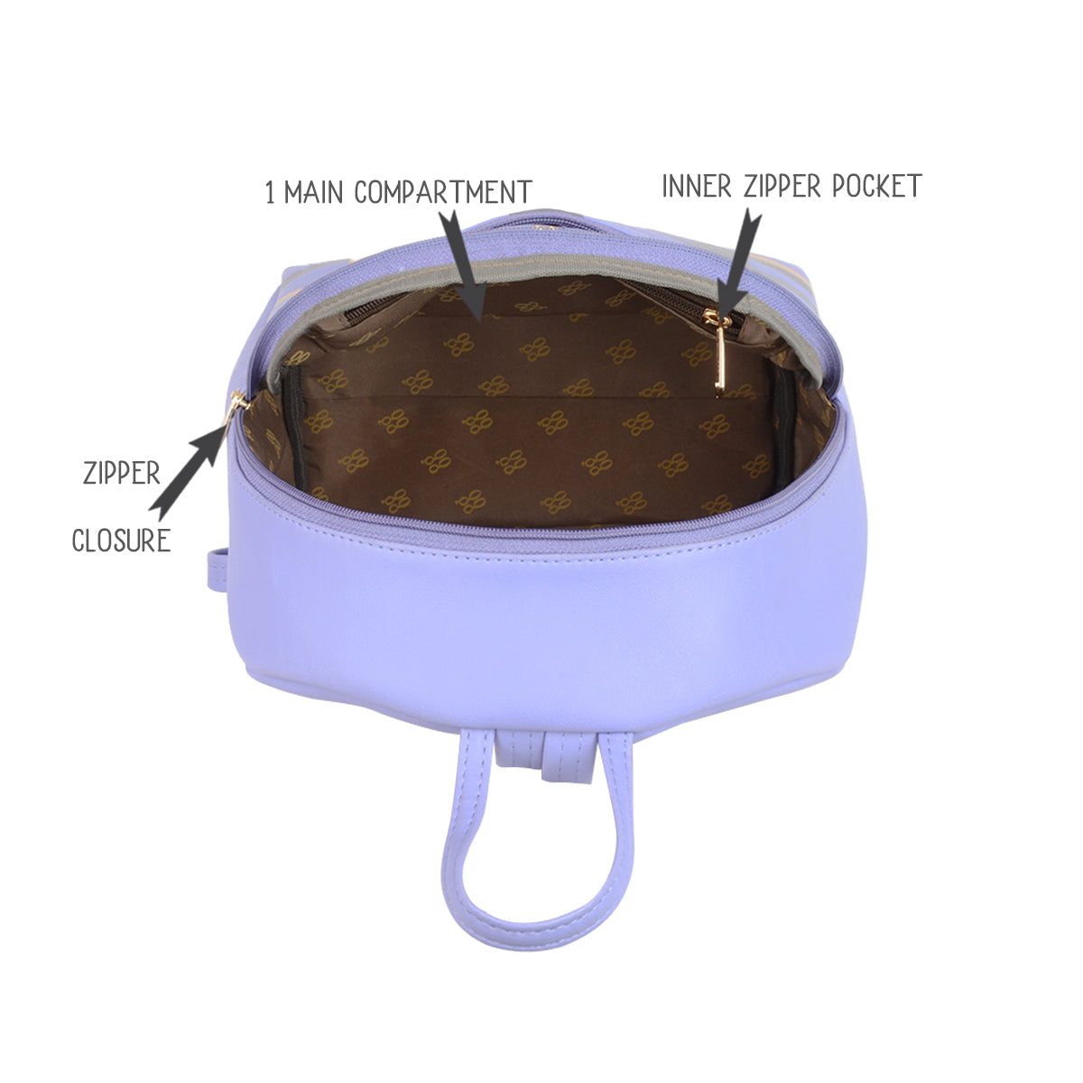 Kevlar Purple Medium Backpack Bags