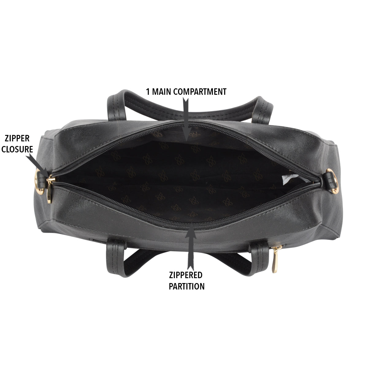 Lair Black Medium Shoulder Bag