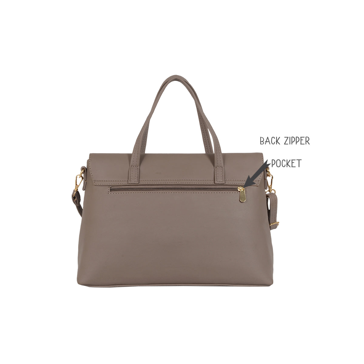 Layla Beige Medium Satchel Bags