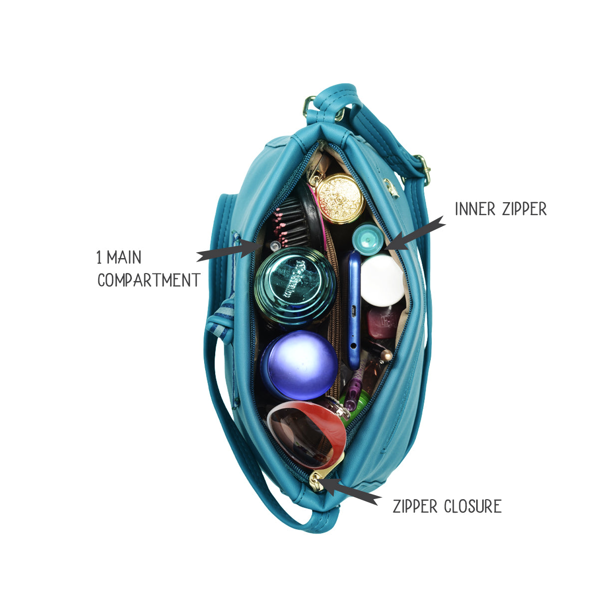 Leppy Green Medium Saddle Bags