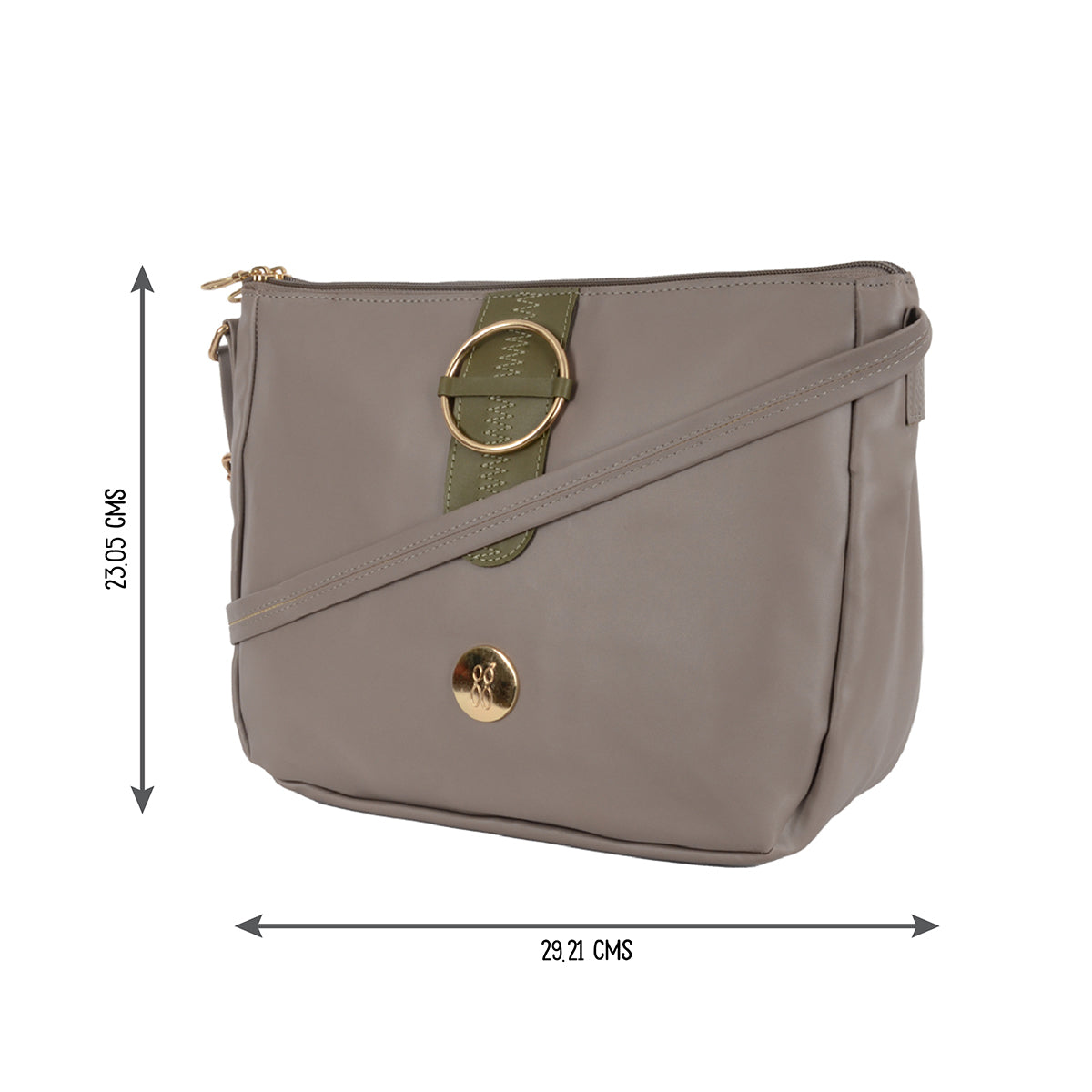Levi Beige Medium Saddle Bags-1