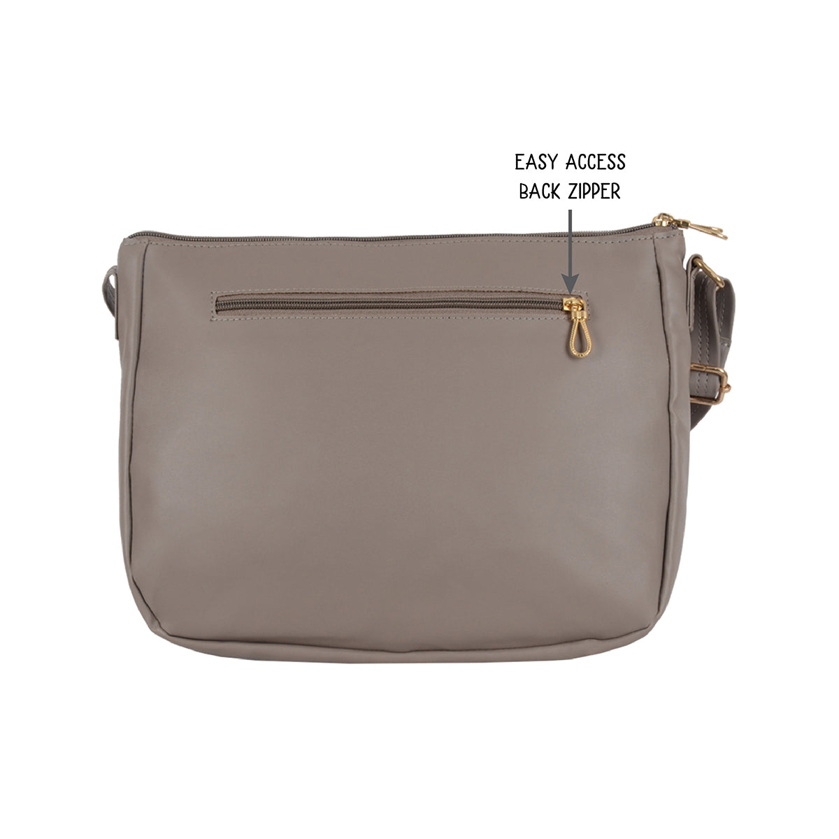Levi Beige Medium Saddle Bags-1