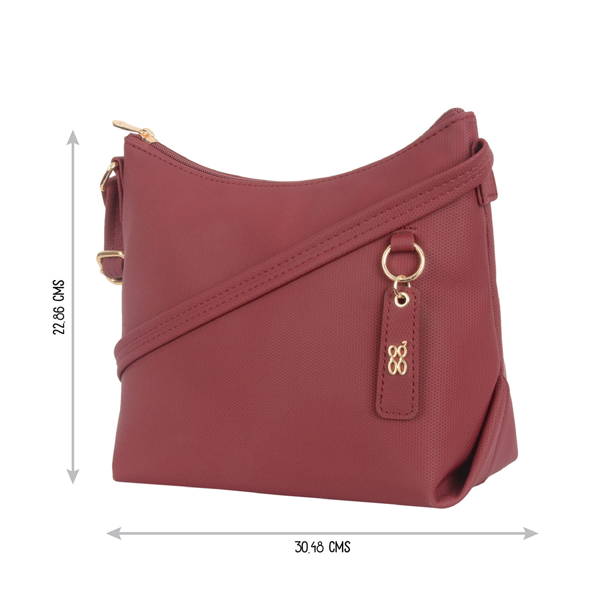 Maeva Red Small Hobo Bags