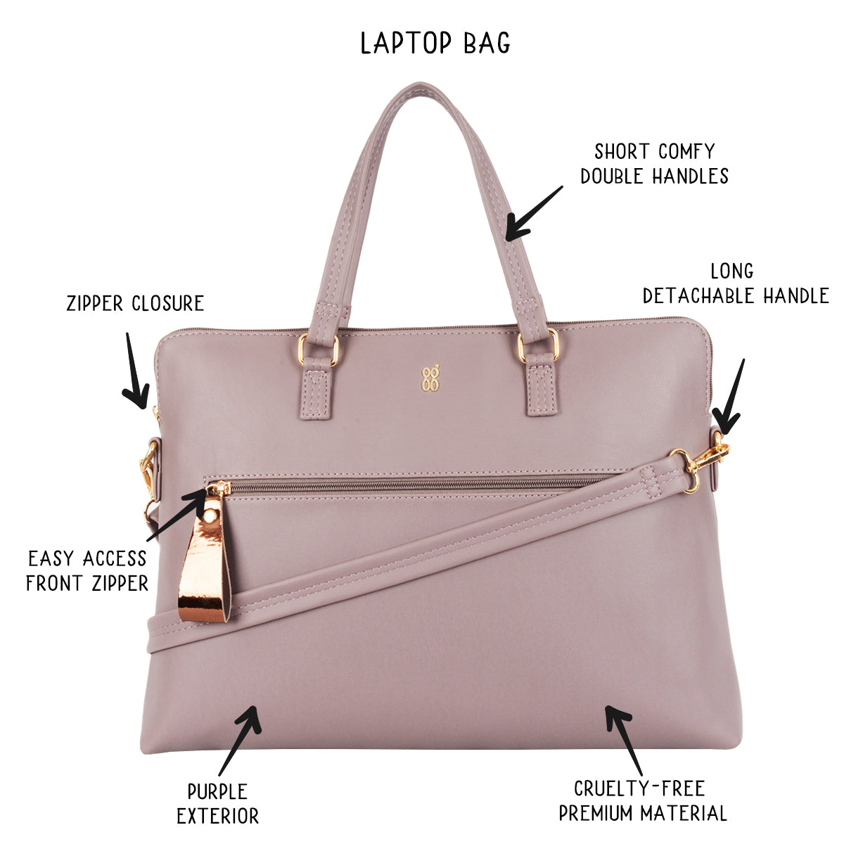 Many Purple Large Laptop Satchel Bags