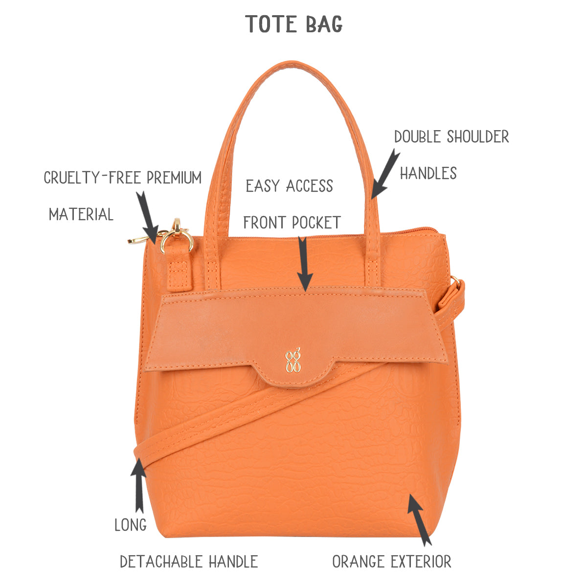 Masa Orange Small Tote Bag