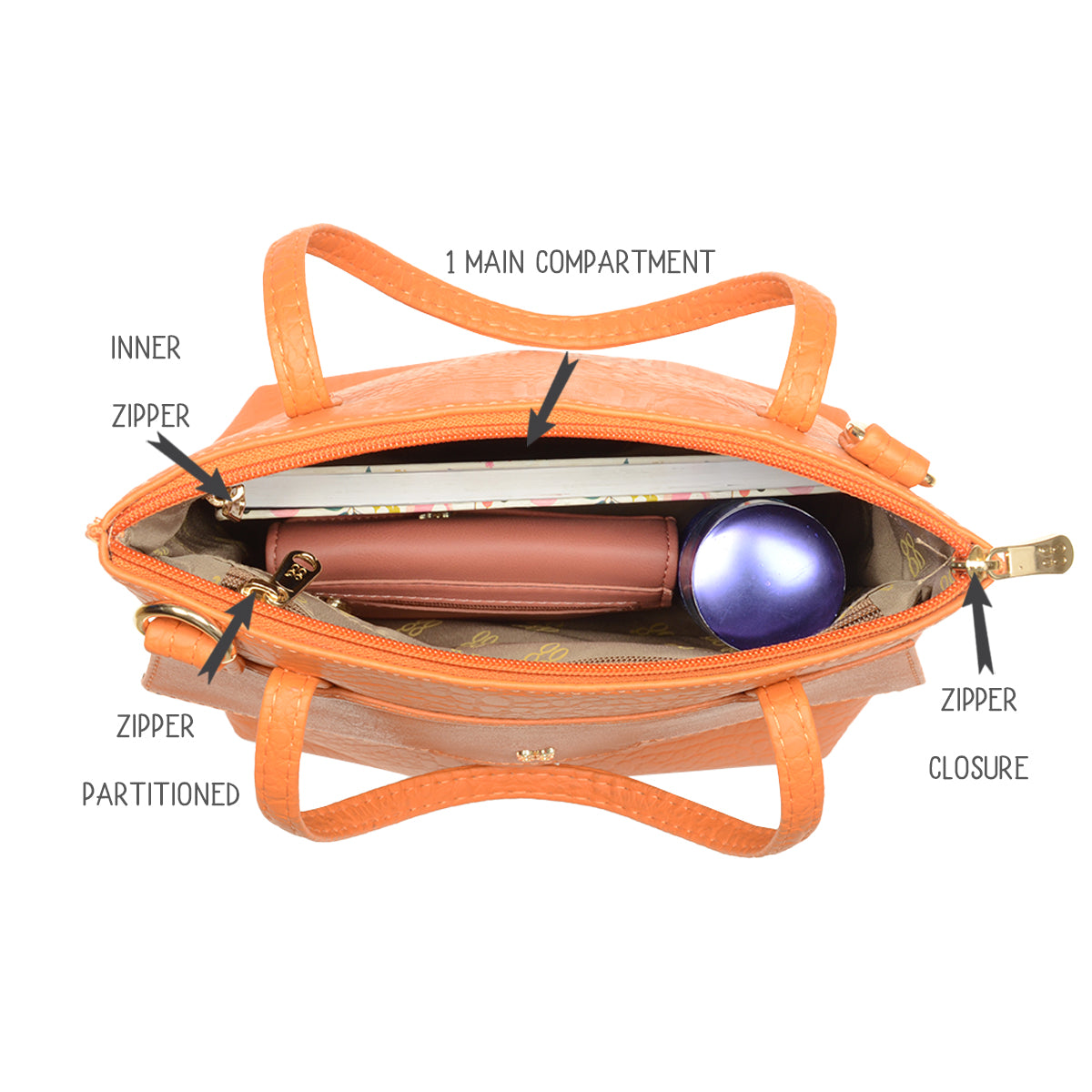 Masa Orange Small Tote Bag