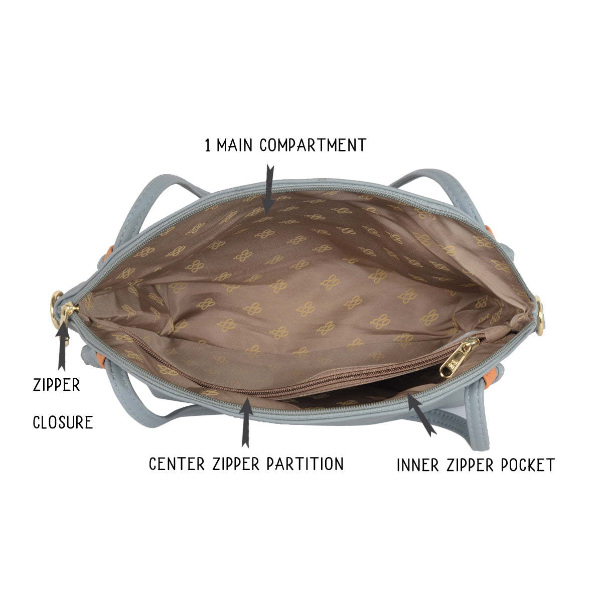 Mayze Blue Medium Shoulder Bag