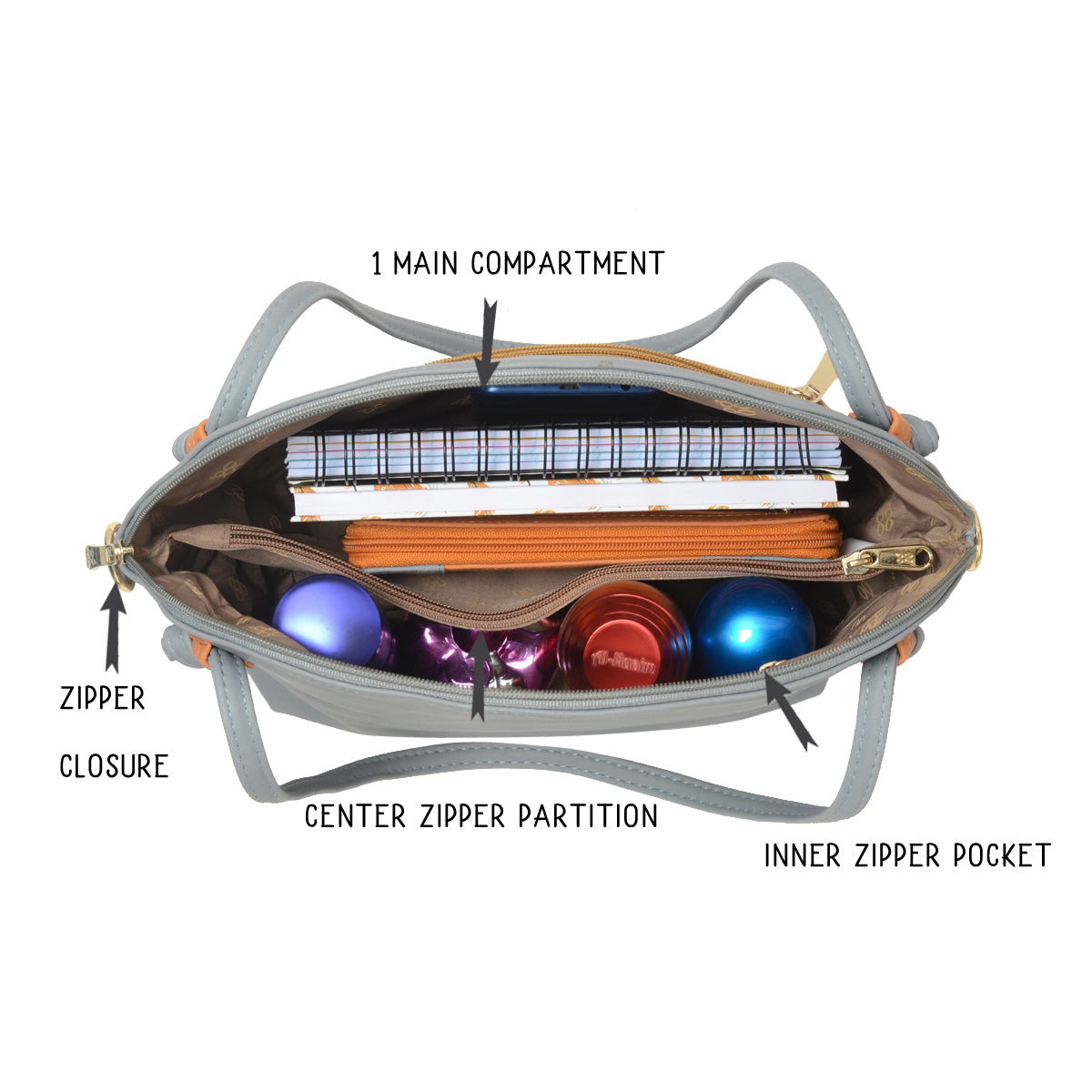 Mayze Blue Medium Shoulder Bag