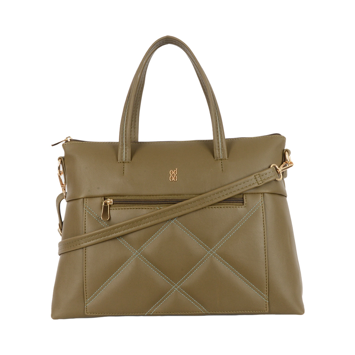 Menna Green Large SATCHEL Handbag