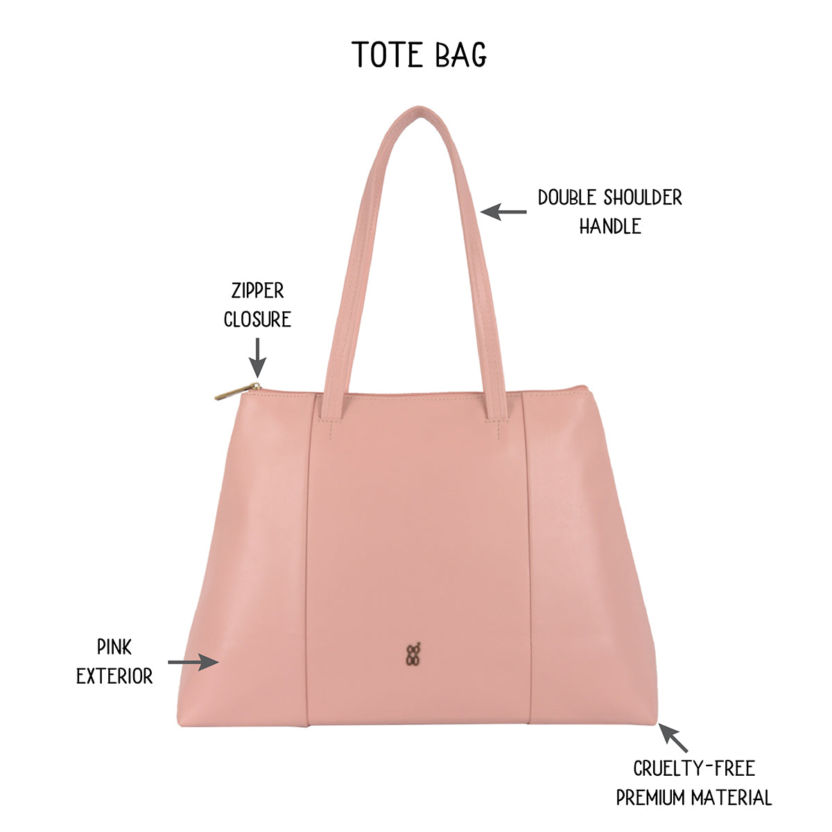 Mitte Pink Large Tote Bags