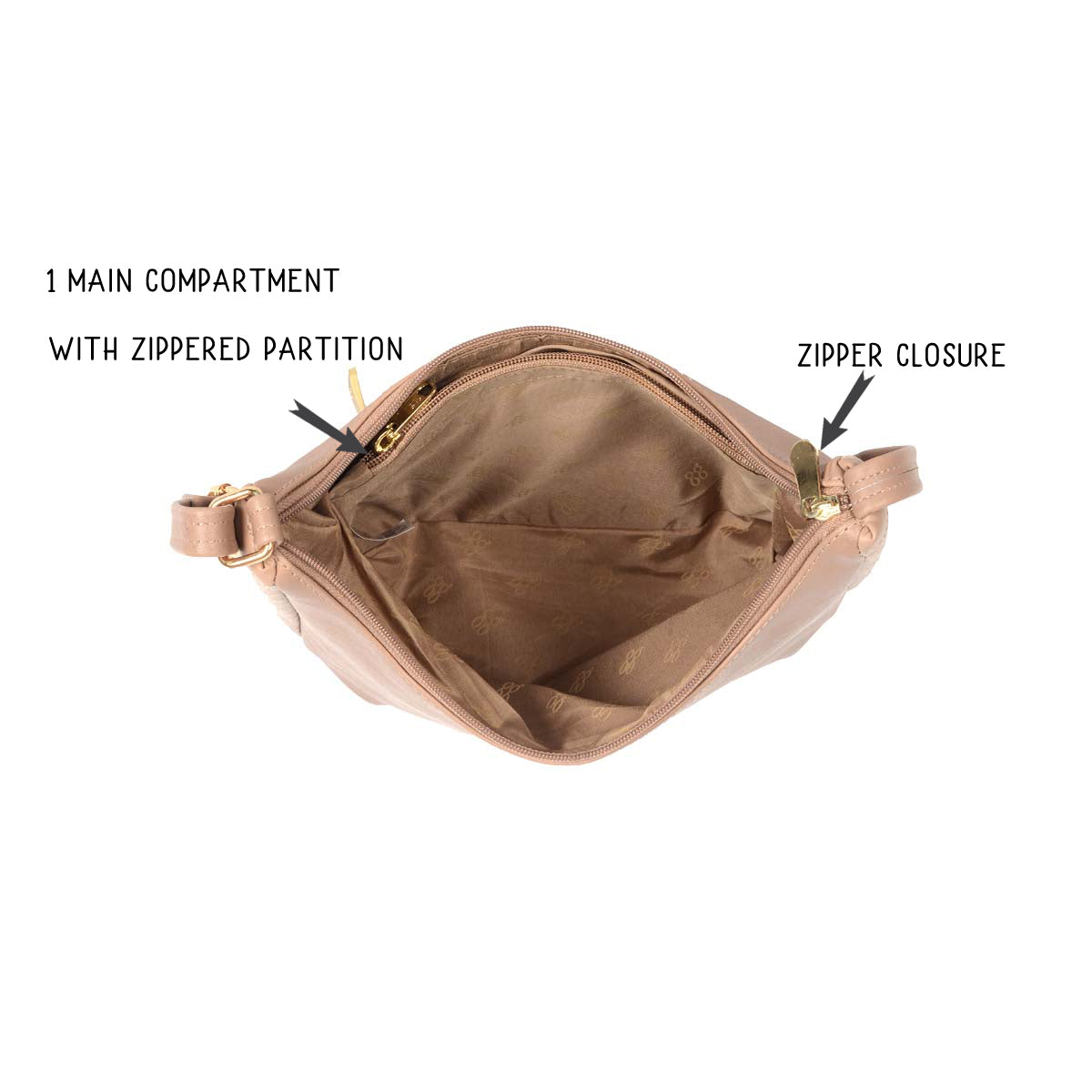 Mondo Pink Small Hobo Bags