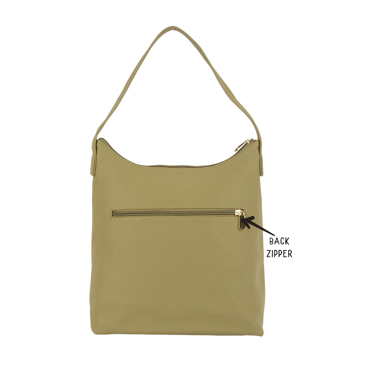 Naver 3T5 Green Medium Hobo Bags