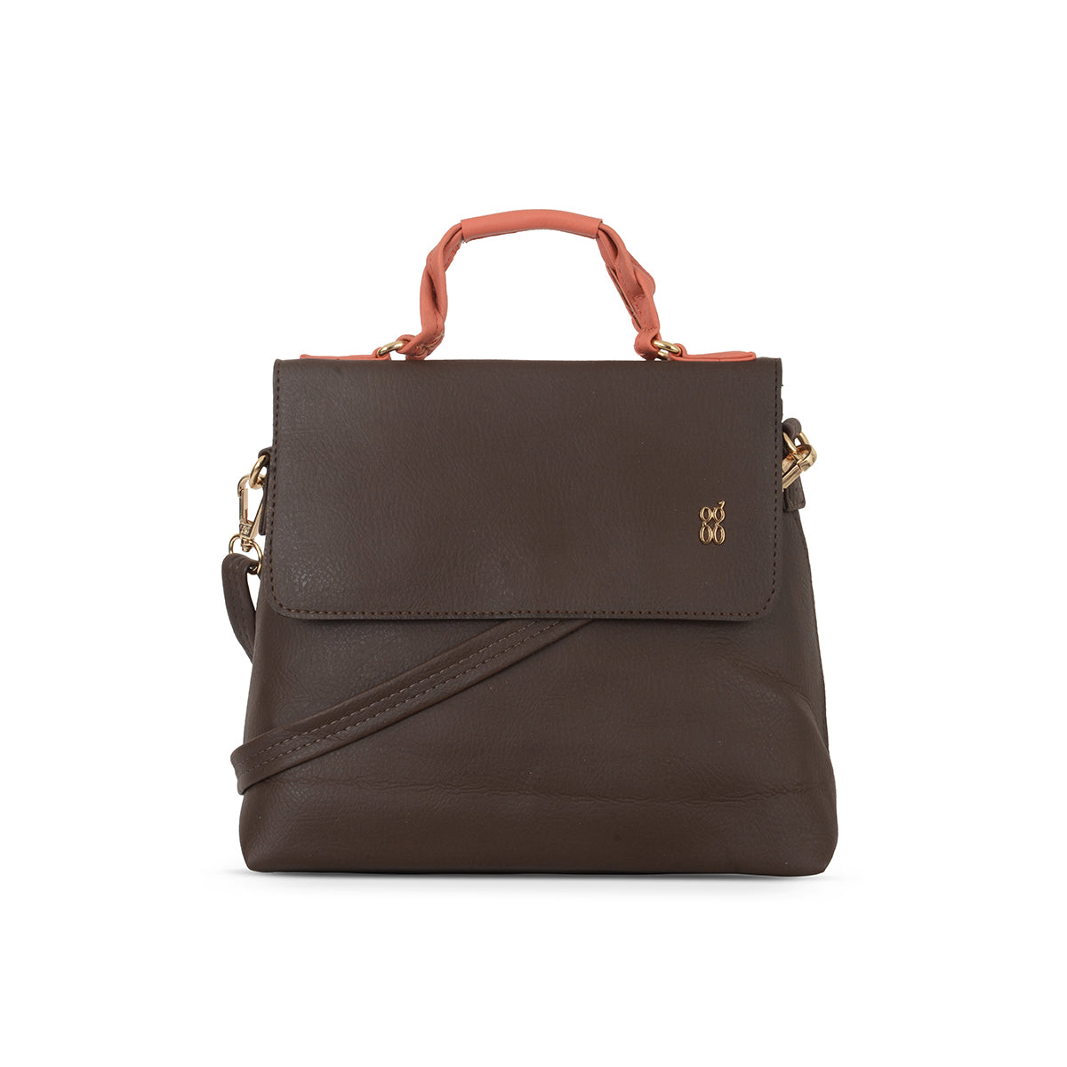 Nebula Brown Small Satchel Bags
