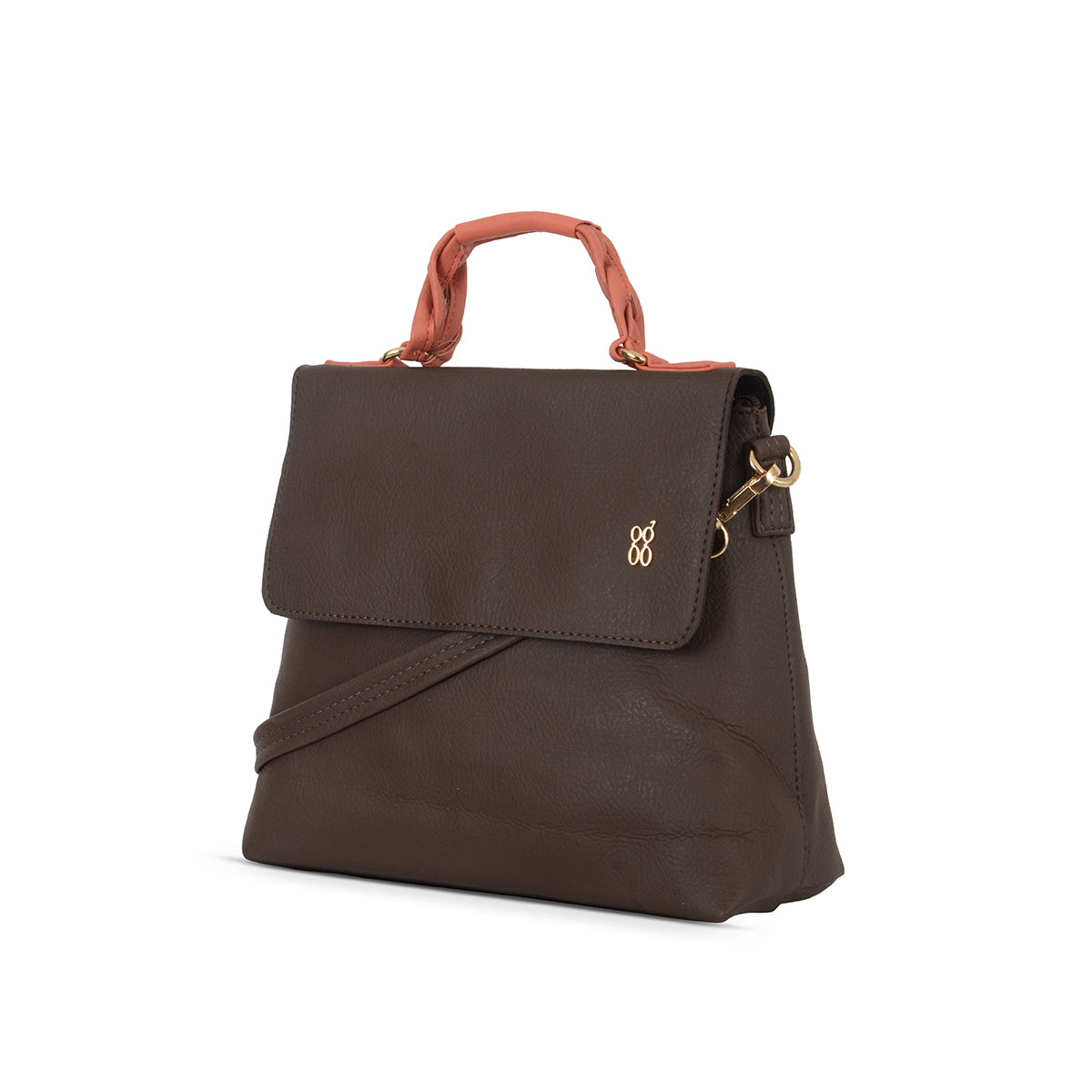 Nebula Brown Small Satchel Bags