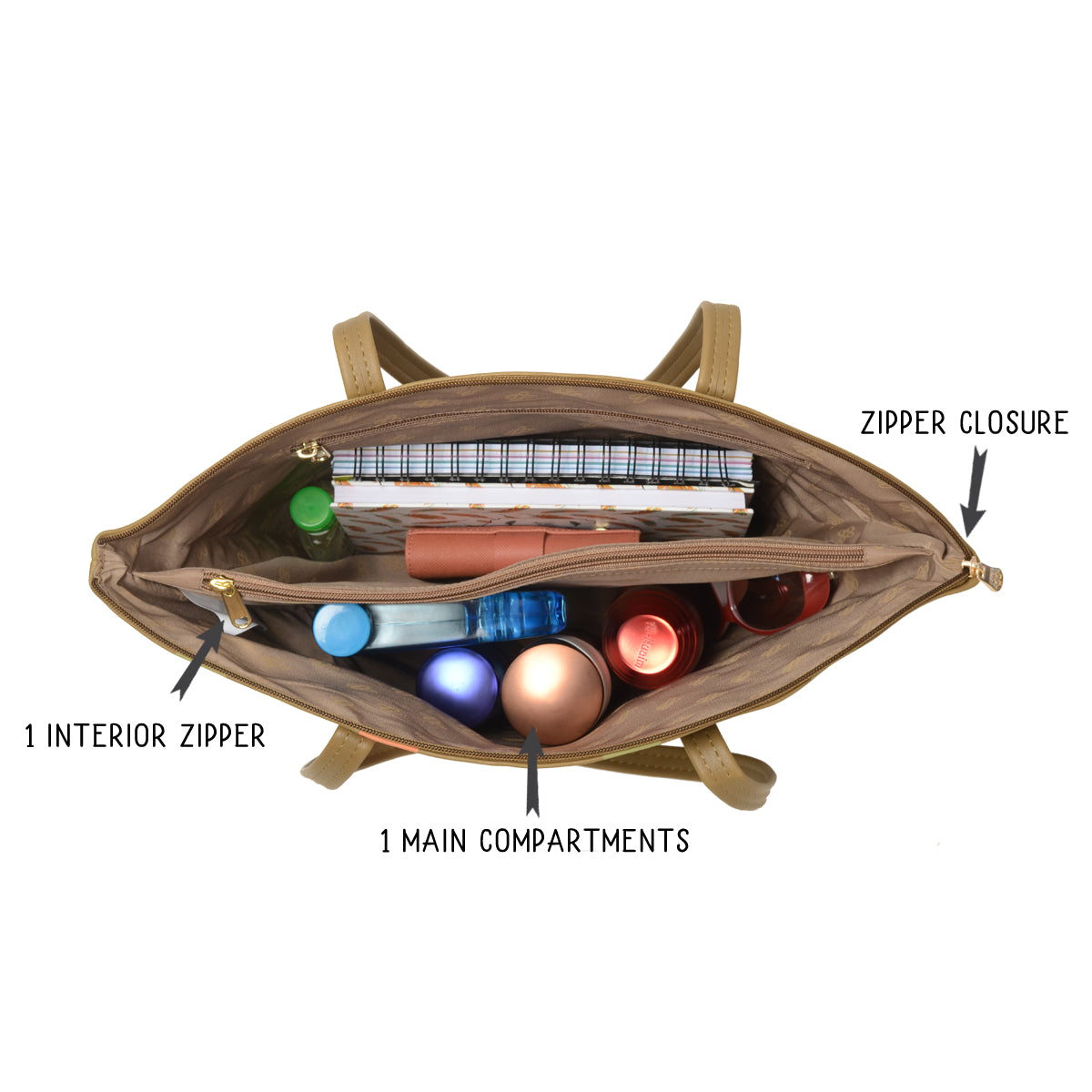 Razzle Green Large Tote Bags