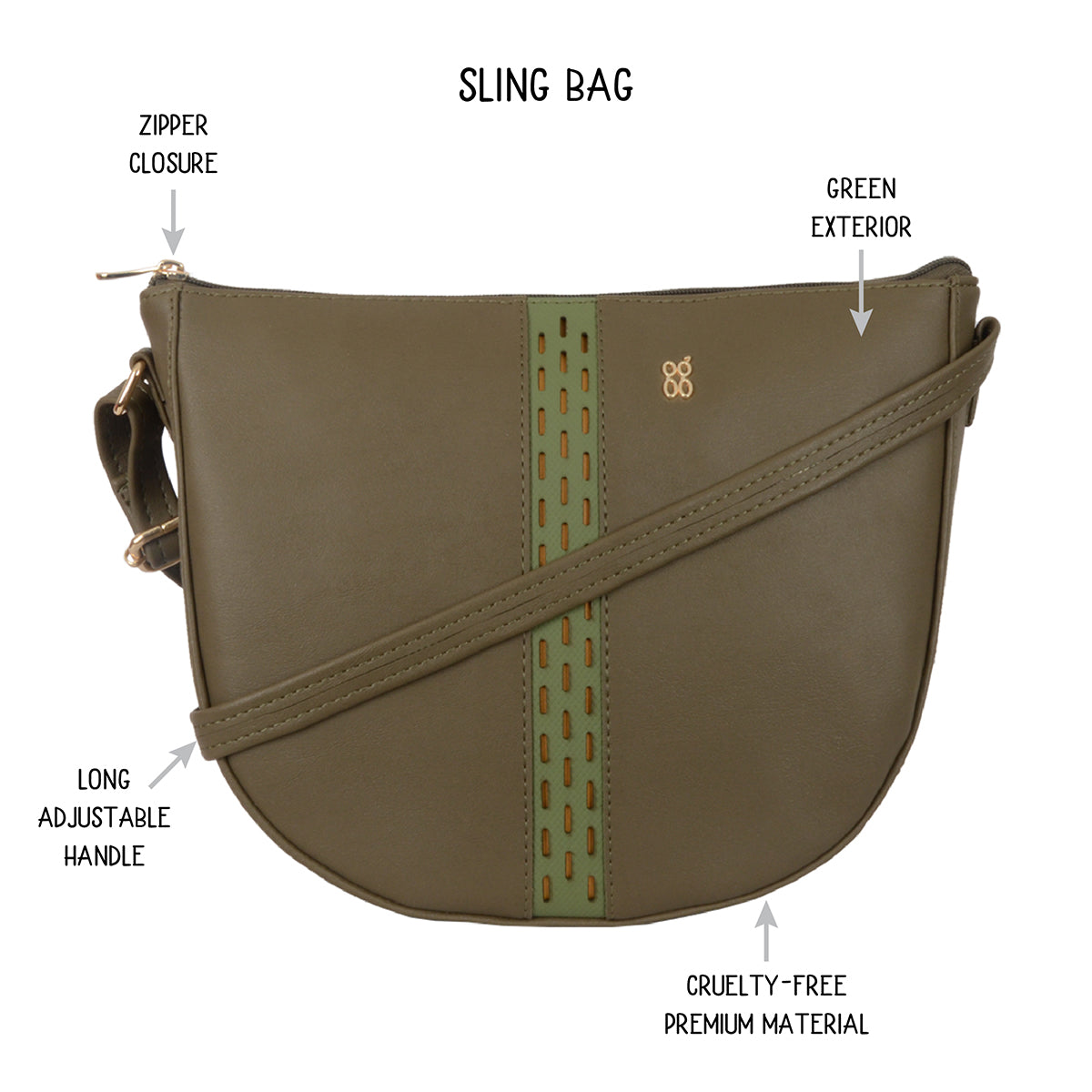 Reale Green Medium Saddle Bags