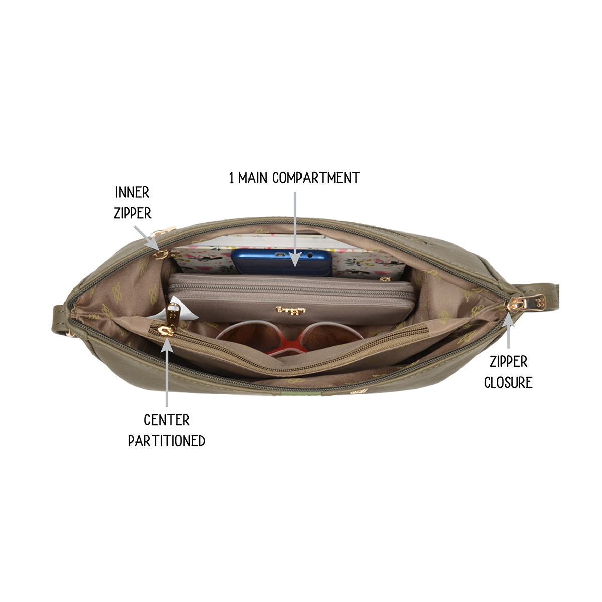 Reale Green Medium Saddle Bags