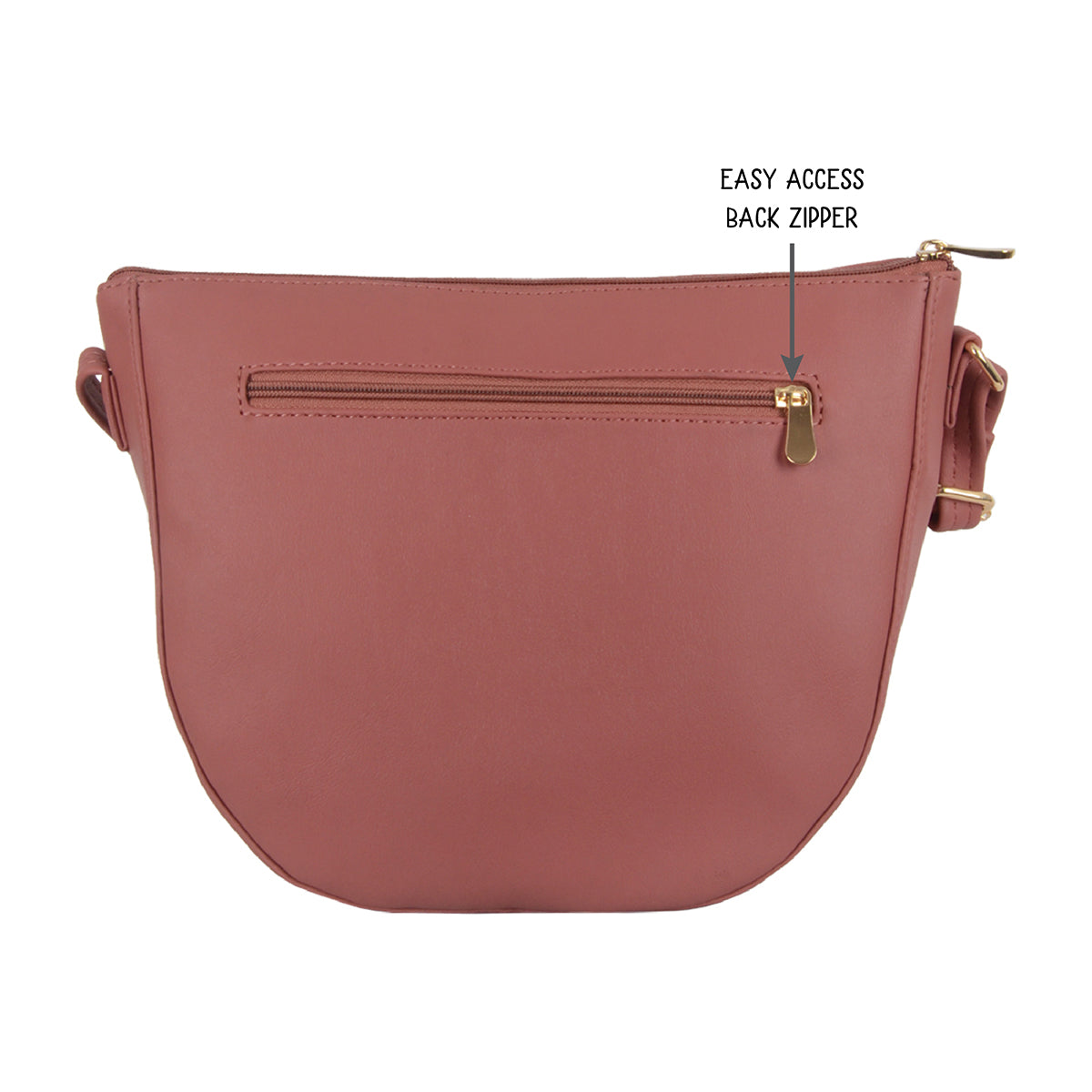 Reale Rose Wood Medium Saddle Bags