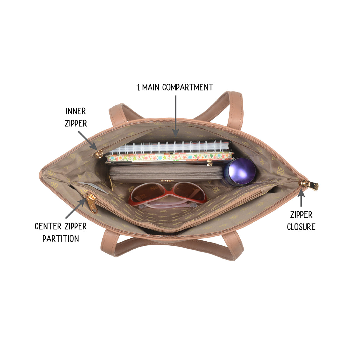 Rules Beige Large Tote Bags