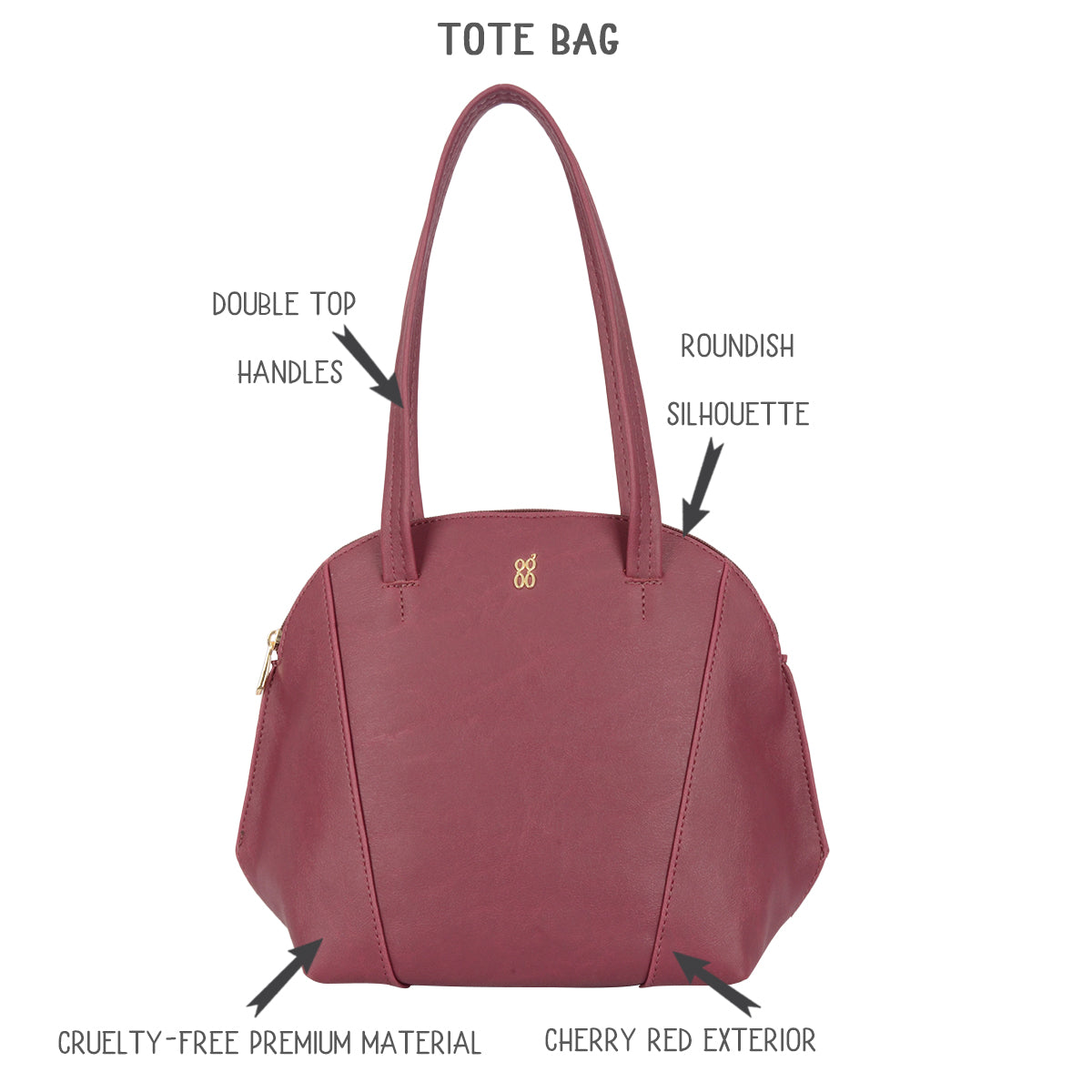 Shinner Red Medium Shoulder Bag