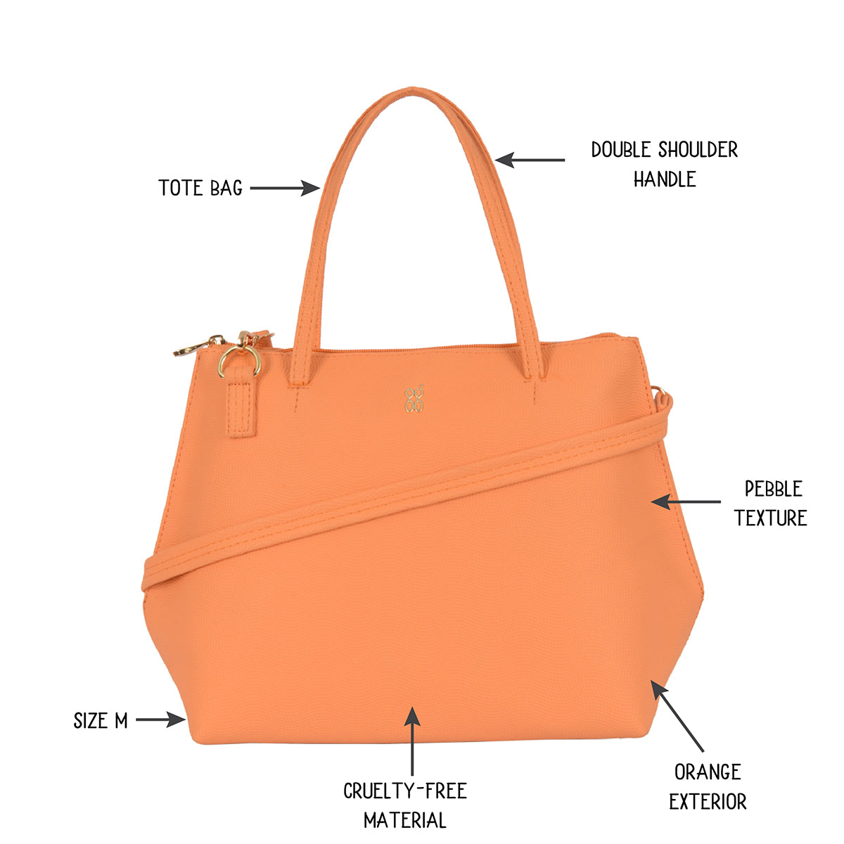 Stoney Orange Medium Tote Bag