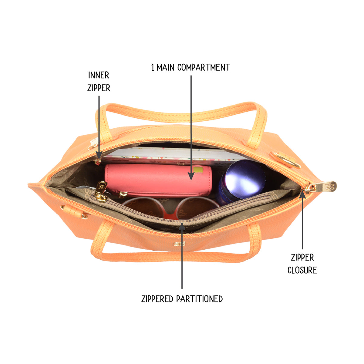 Stoney Orange Medium Tote Bag