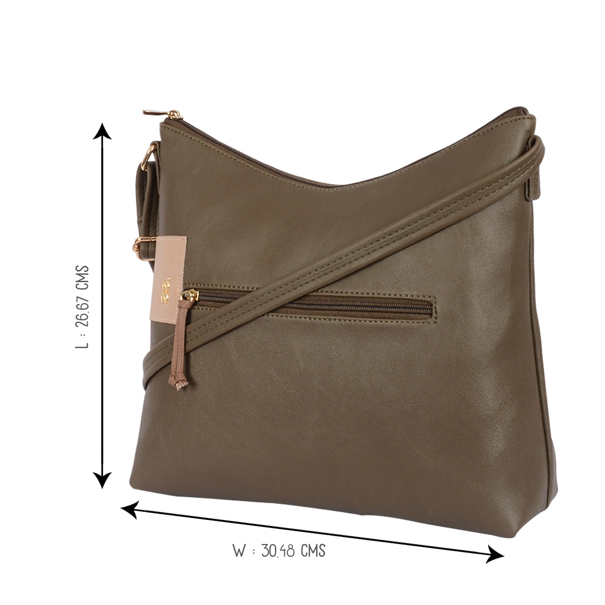 Tatoo Green Medium Hobo Sling Bag