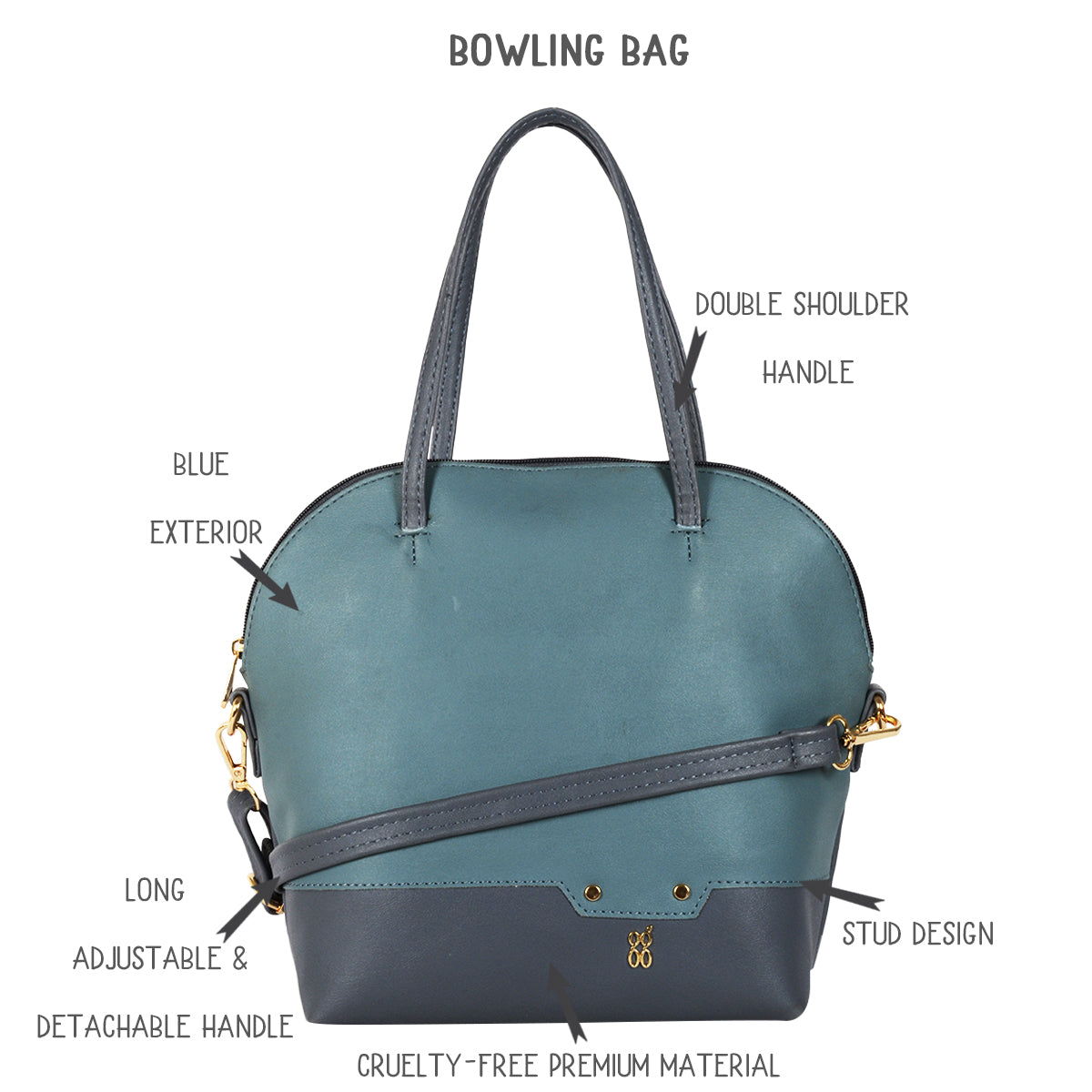 Ton Blue Medium Shoulder Bag