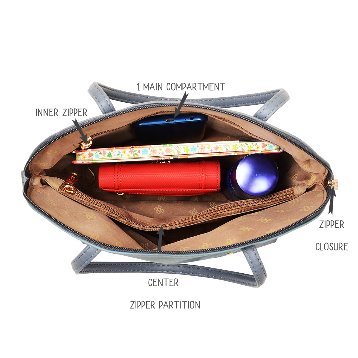 Ton Blue Medium Shoulder Bag